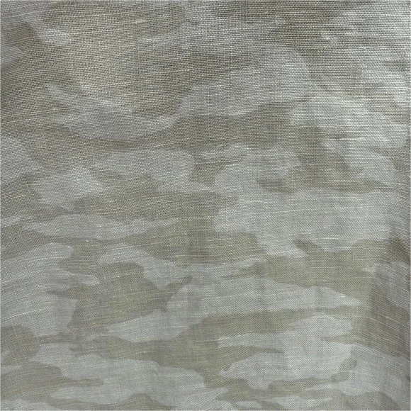 Athleta Cabo Tide Linen Jogger Pants Womens Size 16T Tall Beige Camo Drawstring - Picture 8 of 11